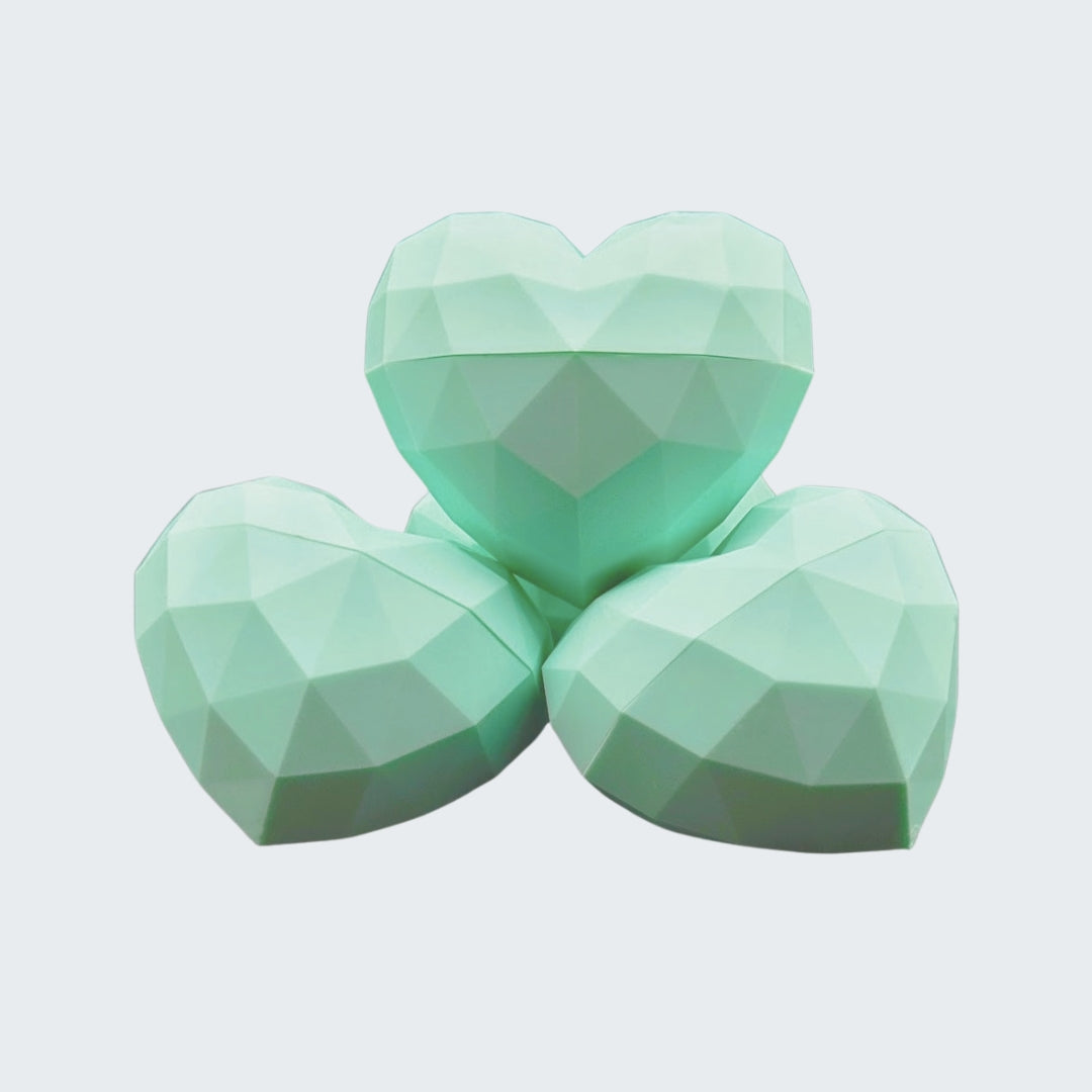Teal Heart Lip Balm- Wildberry